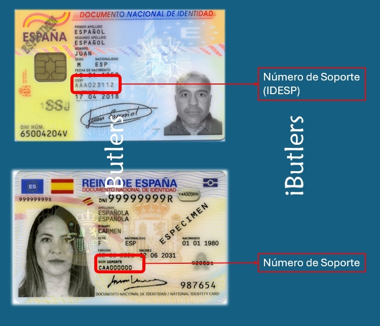 Número de soporte en el DNI electrónico