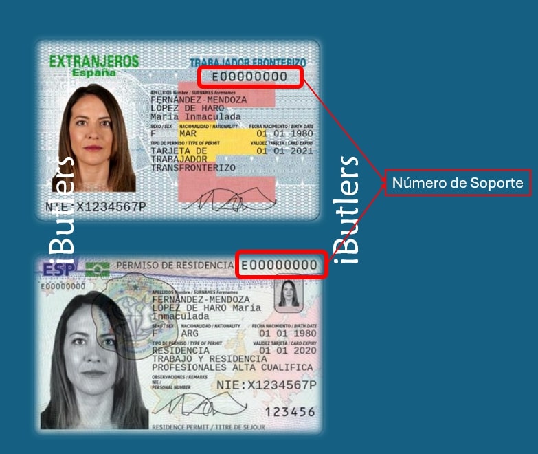 Número de soporte en el NIE